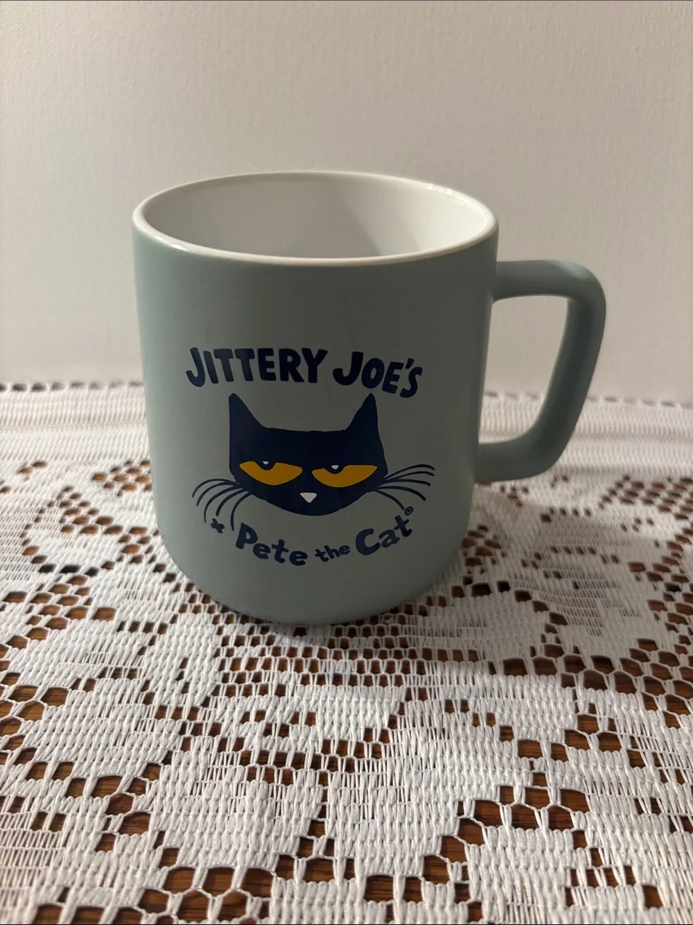 Jittery Joe's Light Blue Ceramic Mug